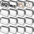 16 Pieces Clear Makeup Bags Bulk, TSA Approved Toiletry Bag for Travel, PVC Waterproof Travel Small Pouches Clear Pouch with Zipper for Men and Wo...