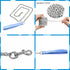 2Pcs Love Heart Charm Soft Blue Faux Leather Collar and Leash Chain Set for Women Pet Sexy Cute Cosplay Toys Gift...