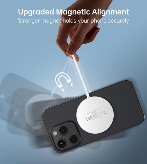 Magnetic Wireless Charger for Apple Series, Mag-Safe Charger Stand 15W Fast Wireless Charging Stand/Pad for iPhone 15 14 13 12 Pro Max Mini, Airpo...
