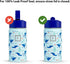 IRON °FLASK Kids Water Bottle - Straw Lid, 20 Name Stickers, Vacuum Insulated Stainless Steel, Double Walled Tumbler Travel Cup, Mug - Lama Rainbo...