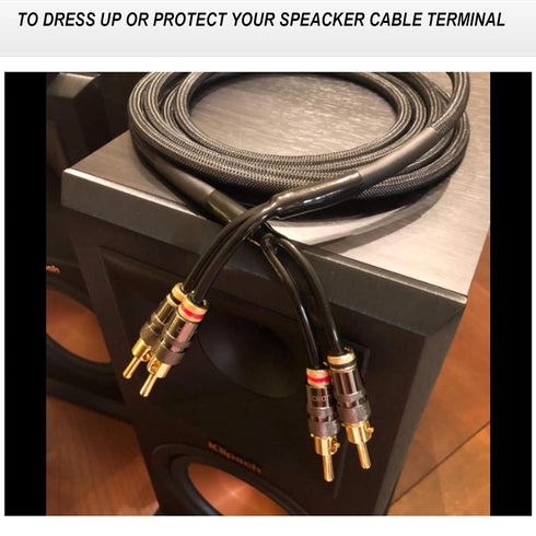 Cable Pants, Speaker Wire Pants (?13mm-2x4.3mm/ 0.511"- 2X 0.168) Dressing Up Or Protecting Your Speaker Cables, Audio Subwoofer DIY Accessories.....