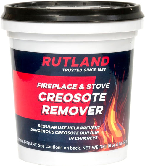Rutland Creosote Remover, Fireplace, Wood Stove & Chimney Cleaner, 1 lb Tub...