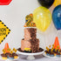 Construction 2nd Birthday Cake Topper for Kids Boy Girl Truck Excavator Forklift Dump Bulldozer Road Roller Engineering Themed Two Year Old Happy ...