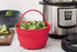 Fox Run Collapsible Silicone Steamer Basket Insert for Instant Pot, 6-Quart, Red...