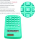 Basic Calculator Dual Power 8 Digit Silicone Button Desktop Calculator (4 Colors, Set of 8)...