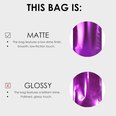 QQ Studio 100PCS Matte Double-Sided Colored Stand-Up Resealable QuickQlick™ Bags (8.5x13cm (3.3x5.1"), Mixed)...