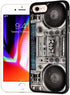 for iPhone 8, iPhone 7, iPhone SE 2 (2020), Durable Protective Soft Back Case Phone Cover, HOT12236 Old Boom Box...