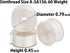 Simthread 25pcs White Prewound Bobbin Thread Size A (SA156) 60WT for Brother Innovis, Babylock, Bernette, Bernina and Janome Embroidery Thread Sew...