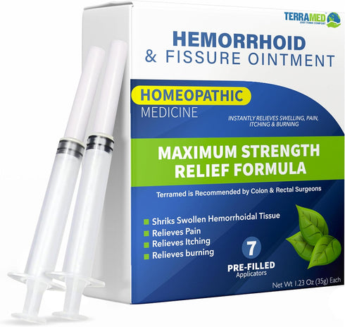 Hemorrhoid Treatment | Hemorrhoid & Fissure Ointment | 7 Pre-Filled Applicators | Fast & Effective | Hemorrhoids Treatment for Relief of Pain, Swe...