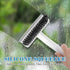 NiHome Multifunctional Rotating Crevice Cleaning Brush for Bathroom, Gap Cleaning Brushes w/Silicone Squeegee for Window, Flexible Bristles for Ba...