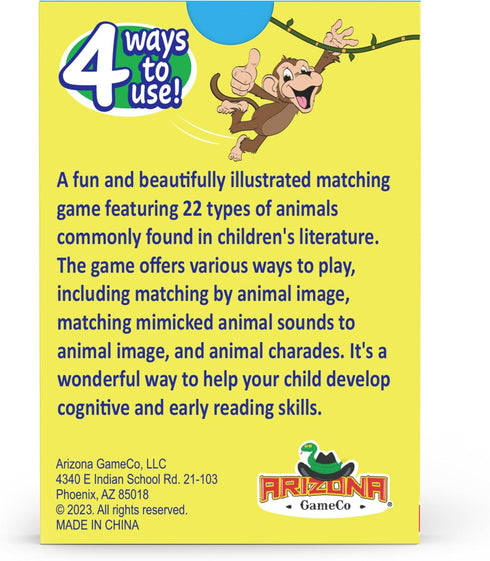 Monkey Says Baa? Animal Matching Game for Kids Ages 4+, Play Traditional Matching or Match to Mimicked Animal Sounds...