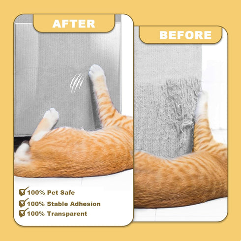 Sofa Protectors from Pets - 12 Pack Cat Anti Scratch Furniture Protectors Twist Pins - Strong, Clear, Cat Sofa Protector - Cat Deterrent Accessori...