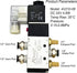 AOMAG Pneumatic 1/4" PT Solenoid Valve 4V210-08 DC 24V Single Coil Pilot-Operated Electric 2 Position 5 Way Connection Type...