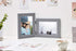 Vertical Horizontal, Art Double 4x6 Grey Wood Foldable Picture Frame - Opening 3.5x5.5 - for 4 by 6 Portrait and Landscape View...
