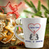 Personalized Custom Text I Love You Two Penguins Ceramic Latte Mug 12 Oz...