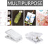 Clips for Hanging,60Pcs Self Adhesive Clips for Easy Hanging and Decoration,Clear Plastic Clips for Hanging Photos and Tapestry,Perfect for Party,...
