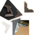 150PCS Book Corner Protector Metal Corner Cover for Scrapbook Album Menu Folder Include 50PCS Gold, 50PCS Silver and 50PCS Bronze...
