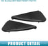 Front Left Right Door Mirror Corner mudguard Triangle Cover No.6011802170/6011702170 for Toyota Corolla 2014-2016 Plastic Black 1 Pair...