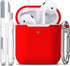 R-fun Compatible with AirPods Case Cover, Soft Silicone Protective Cover with Keychain for Women Men Compatible with Apple AirPods 2nd 1st Generat...