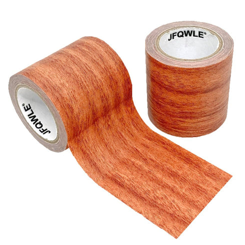 2.2" x 15' Repair Tape Patch Wood Textured Adhesive, Realistic Wood Grain Waterproof Patch for Floor Desk Chair Sofa Furniture Renovation Decorati...