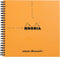 Rhodia Reverse Book & Dot Book - Dot Grid 80 sheets - 8 1/4 x 8 1/4 - Orange Cover...