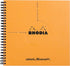 Rhodia Reverse Book & Dot Book - Dot Grid 80 sheets - 8 1/4 x 8 1/4 - Orange Cover...