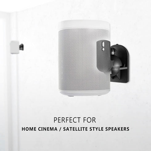 WALI Speaker Wall Mounts, Bookshelf Speaker Wall Mount Brackets, Surround Sound Speaker Mounts, Hold up to 7.7 lbs, (SWM402), 4 Pack, Black...