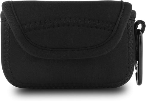MegaGear ''Ultra Light'' Neoprene Camera Case Bag with Carabiner for Panasonic Lumix DC-ZS80, DC-ZS70, DMC-ZS100, DC-TZ95, DC-TZ90, DMC-TZ100 (Bla...
