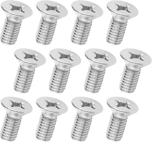 12PCS Brake Disc Rotor Screws OEM#93600-06014-0H,Automotive Replacement Brake System Parts Compatible with Acura,K3,City,Civic,Accord,Odyssey (12p...