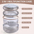 Double Layer Retainer Case,Portable&Cleaner 2 In 1 multifunctional Retainer Case Orthodontic Retainer Cleaning Case For Retainers, Aligners, Night...
