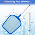 Pool Skimmer, Hot Tub Skimmer Spa Net with Pole, 26'', Ultra Fine Mesh Skimmer Rake, Swimming Pool Leaf Skimmer Net with Aluminum Pole, Spa Hot Tu...