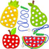 4 Pack Wooden Lacing Toy,Educational Threading Activity Puzzles,Learning Fine Motor Skill Travel Toy,Wooden Fruit Threading Set for Toddlers Kids ...