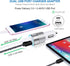 Car Charger USB C, 2Pack 30W PD+2.4A Dual Port Fast Charge Car Adapter Type C Rapid Car Charging Plug Cigarette Lighter for iPhone 15/14/14 Pro/14...