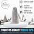 Cake Decorating Tip Set - 20 Piping Tips, 5 Frosting Bags, 4 Bag Ties, Couplers, Nail Flower, Reusable Pastry Bag, Brush and Gift Box - Great for ...