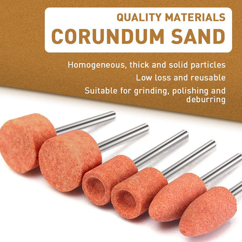 Abrasive Sanding Bits Grinding Stone Set, 42 Pcs Sanding Bits Aluminium Oxide Grinding with 1/8" Shank Compatible with Dreme Rotary Tool for Metal...