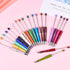 Plastic Beadable Pens with Shaft Ballpoint Pen 1.0 mm Black Ink Bead Pens Ball Pen for DIY PPL Beads Present for Students Presents Office School S...