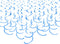 Blue Hanging Swirl Decorations Plastic Streamers Foil Swirls Ceiling Decorations Wedding Baby Shower Birthday Party Decorations, Pack of 30...