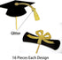 2025 Graduation Cupcake Toppers, 48 PCS Food/Appetizer Picks For Graduation Party Mini Cake Decorations, Diploma, 2025, Grad Cap Set 48 Pieces (01...