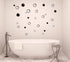 90 Large Soap Bubbles Wall Decals, Bathroom Decals, Wall Art, Vinyl Stivkers for Bathroom, Bedroom, Nursery Decor(A35) (Black)...