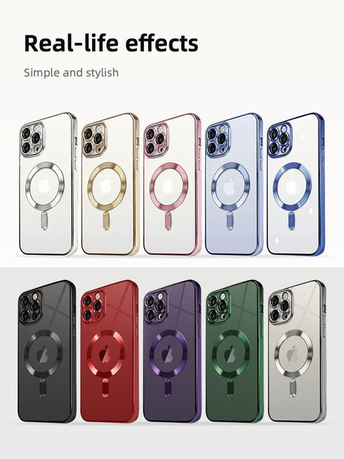 Plating Case for iPhone 14 Pro Max with Camera Lens Protector,Anti-Scratch Shockproof Slim Protective Case, Ideal for Women and Men?Compatible for...