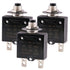 Thermal Circuit Breaker 5 Amps, Thermal Overload Protector L1 Series 125-250V AC 50V DC Push Button Manual Reset Circuit Breaker (3PCS?...