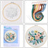 KISSBUTY Full Range of Embroidery Starter Kit with Pattern, Stamped Embroidery Kit Including Embroidery Cloth with Pattern, Bamboo Embroidery Hoop...