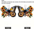 Butterfly Car Rearview Mirror Accessories, Butterfly Car Hanging Ornament, Sunflower Car Pendant for Home Decoration Keepsake Christmas Valentine'...
