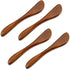 4Pcs Wooden Butter Knife 6 Inch Jelly Cheese Spreaders Sandwich Spreaders Condiment Knive Wooden Mini Spatulas for Kitchen...