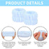 6Pcs Blue Spa Headbands and Wrist Washbands Set, Skincare Headbands Sponge Face Wash Headband Makeup Headband, Terry Cloth Headbands Face Towel Wr...