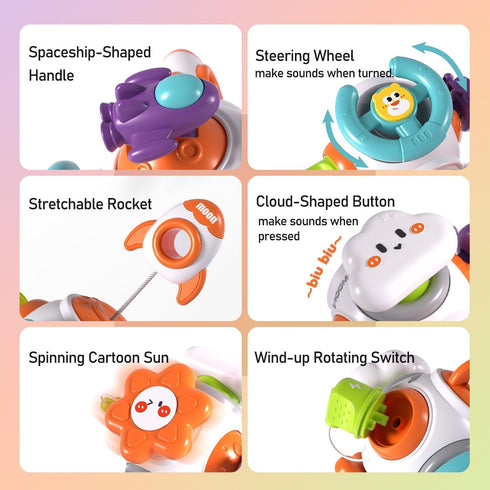 Montessori Toys for 1-3 Year Old, Baby Sensory Toys for 0-6 6-12 Months Travel Activities Busy Board Cube, Birthday Baby Gifts Toys for 6 9 12 18 ...