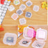 10 Pcs Mini Clear Plastic Box 1.8 mm Thicken Square Jewelry Earplug Pill Storage Box Case Container with Lid for Bead Makeup Craft Project...