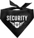 Security Dog Bandana, Dog Bandana, Black Pet Dog Scarf Accessories, Pet Dog Triangle Scarf, Funny Cute Dog Bandana, Dog Bandana for Small Medium L...