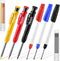 Hiboom Mechanical Carpenter Pencil Set, 3 Pcs Carpenter pencil with Sharpener and 12 Pcs Refills, 3 Pcs Deep Hole Marker, Heavy Duty Construction ...