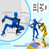 4PCS Assembled Titan T13 Action Figures Set - Robot Action Figure Fidget Toys for Boys Lucky Dummy Nova N13 Anime Figures with Multi Movable Joint...